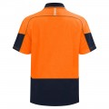 Polo Quick Dry Cotton Backed Orange Navy Size