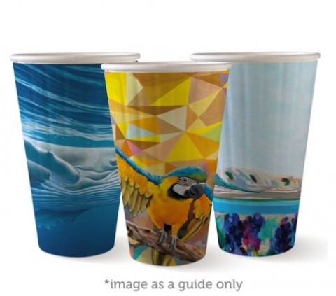 Biopak double wall art series hot cups
