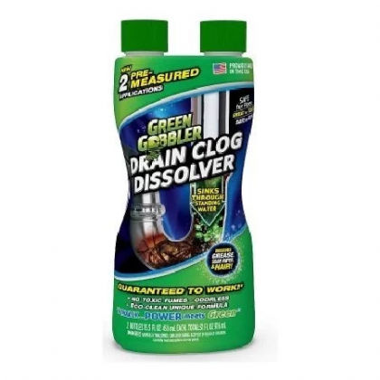 Green Gobbler Drain Clog Dissolver 2X458ml