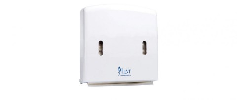 Livi Mini Slimfold Dispenser White - D811