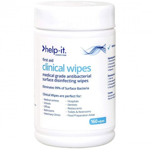 Clinical Wipes Antibac 160 Pack